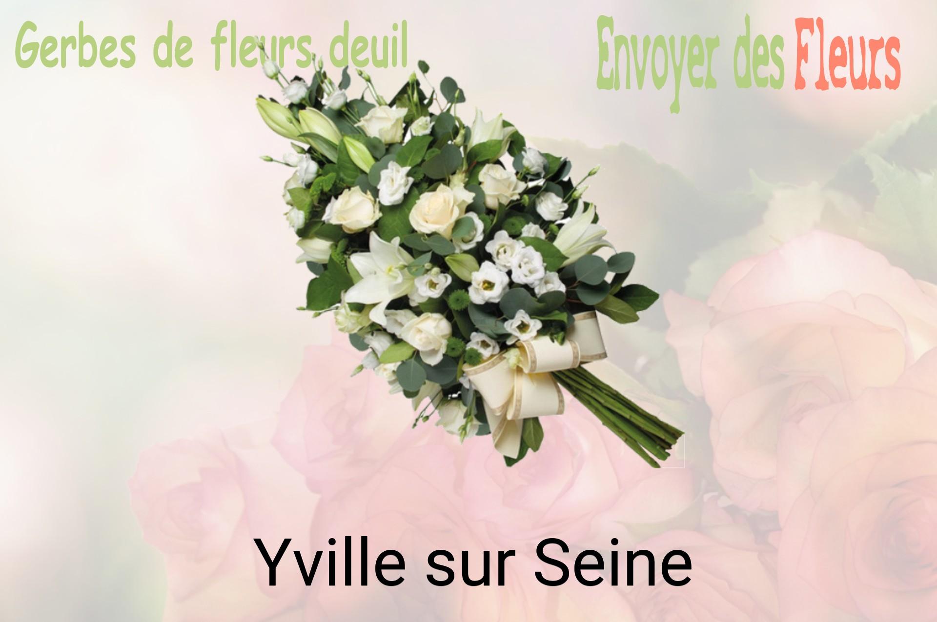 Gerbe de fleurs de deuil livrée à Yville-sur-Seine